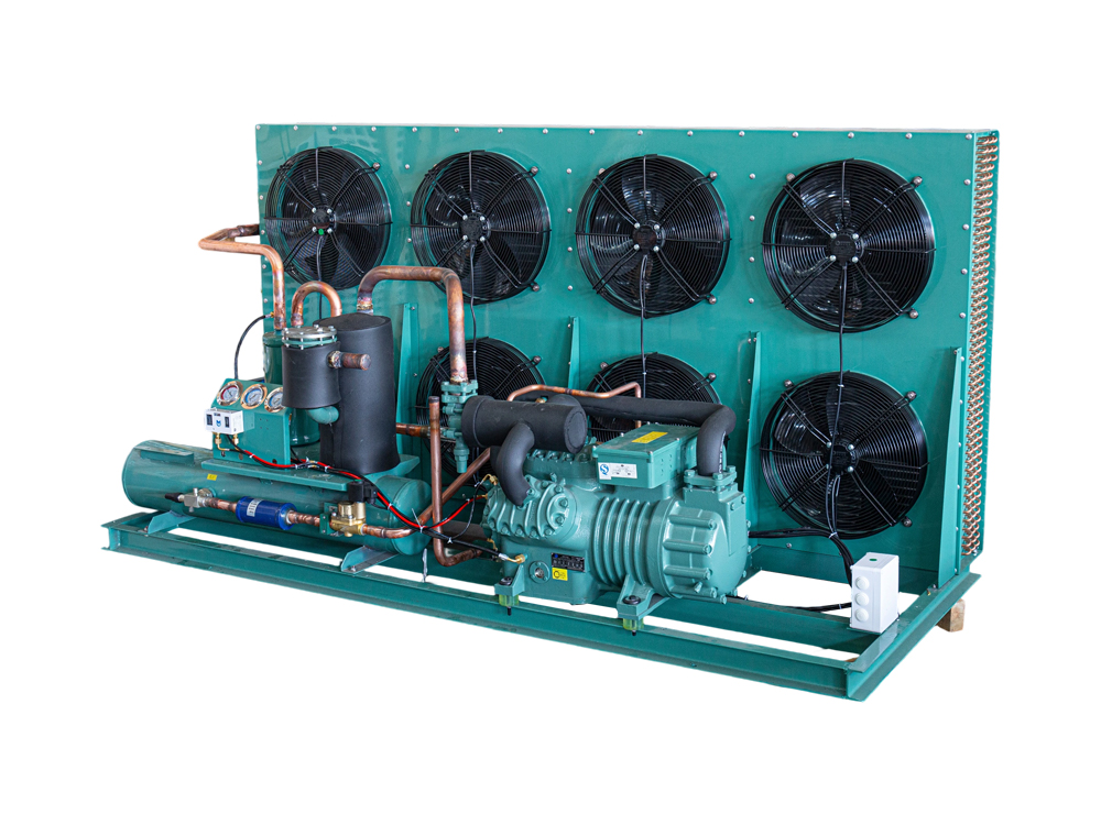 Unité de condensation à emballage ouvert, compresseur à deux étages 30HP