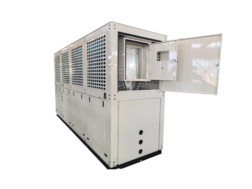 Unité de condensation de type caisson avec boîtier de commande électrique