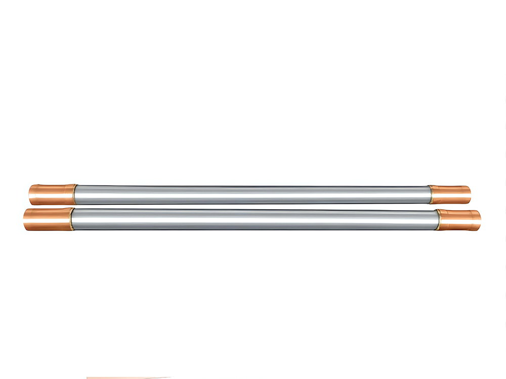 Tuyau droit en acier inoxydable avec joint en cuivre